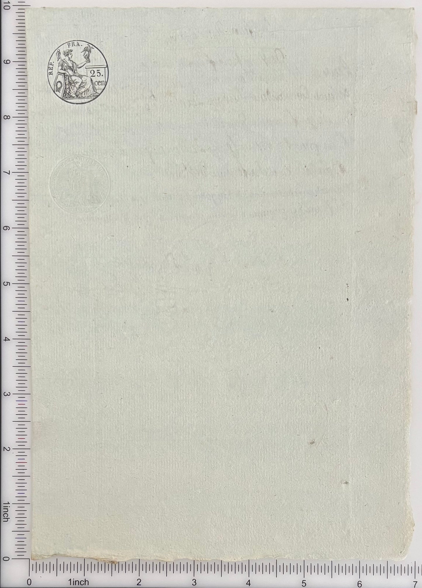 French Judicial Manuscript with Republican Fiscal Stamp