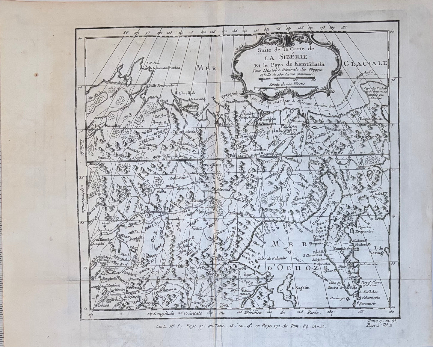 Suite de la Carte de la Sibérie et du Pays de Kamtschatka
