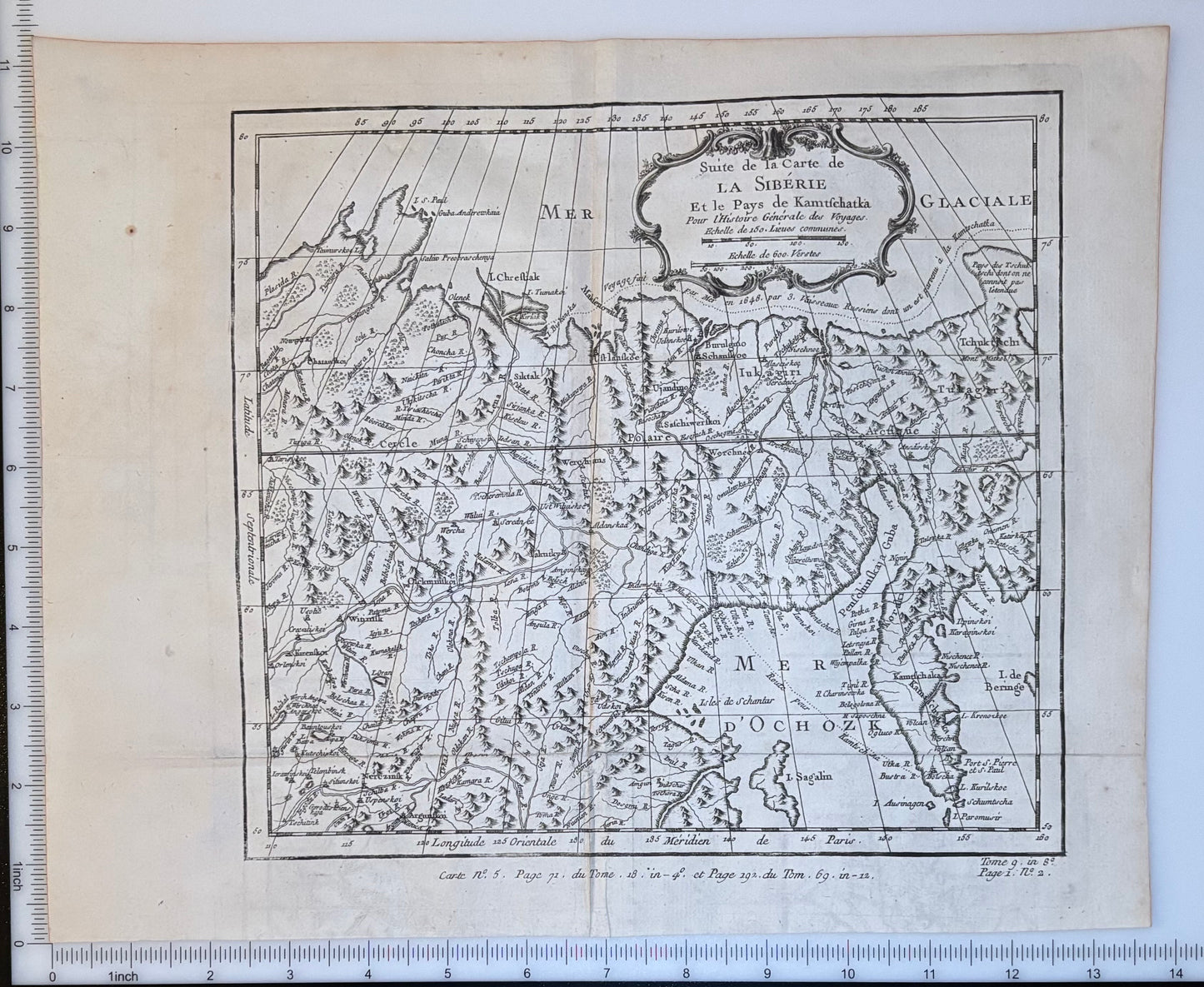 Suite de la Carte de la Sibérie et du Pays de Kamtschatka