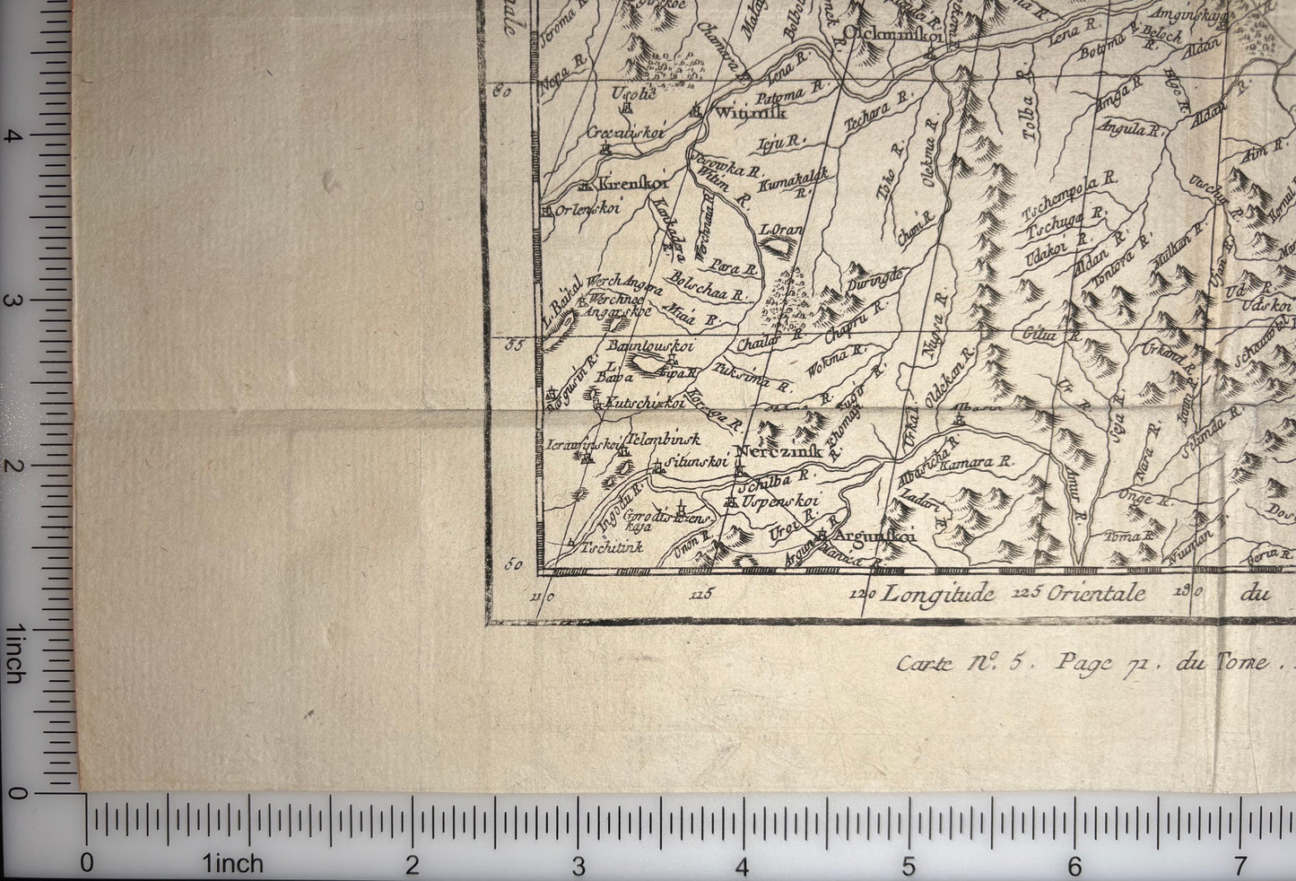 Suite de la Carte de la Sibérie et du Pays de Kamtschatka