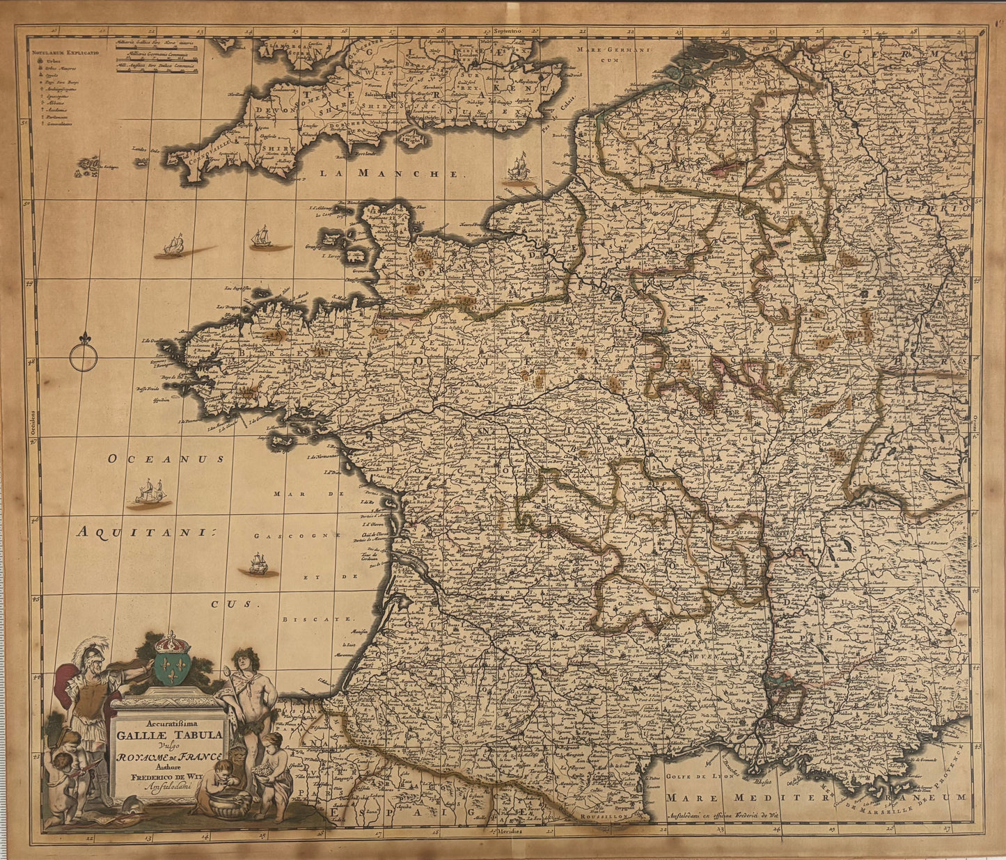 Accuratissima Galliae Tabula — Royaume de France