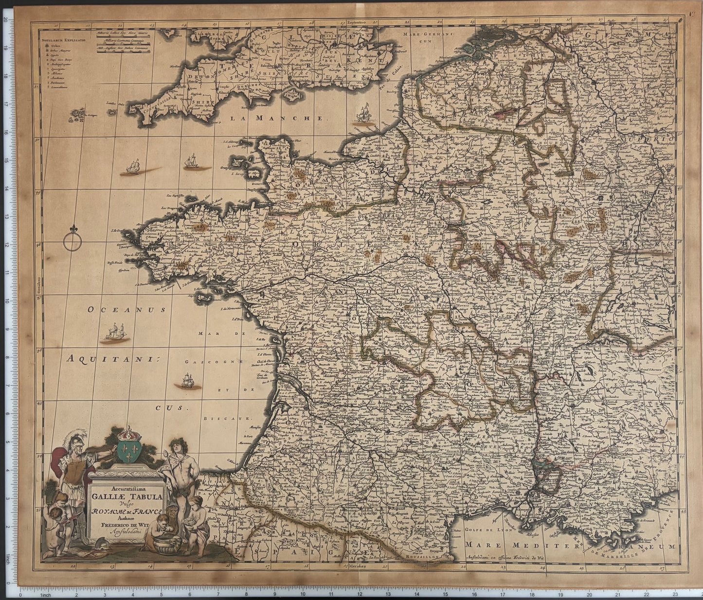 Accuratissima Galliae Tabula — Royaume de France