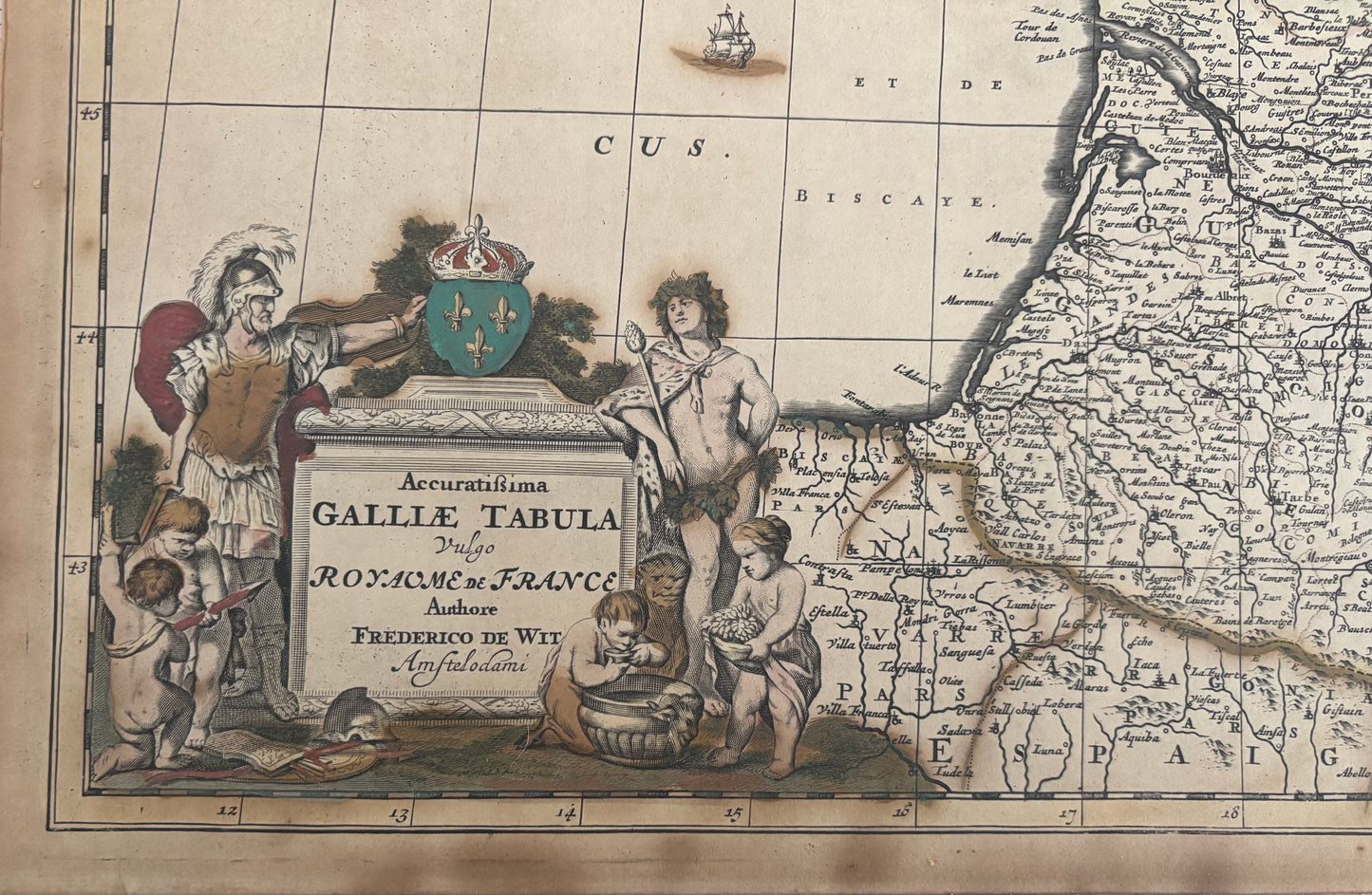 Accuratissima Galliae Tabula — Royaume de France